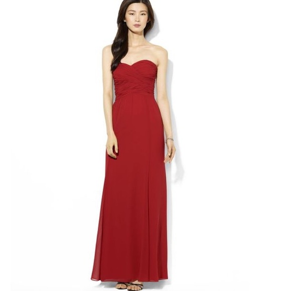 Lauren Ralph Lauren Dresses & Skirts - Floor Length Red Formal Gown